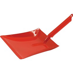 Vuilblik - voor kinderen - metaal - rood - 13 x 10 cm - stofblik - speelgoed schoonmaakset - Stoffer en blik