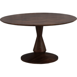 Eetkamertafel Mango Rond Walnoot 150cm