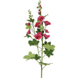 Kunstbloem Alcea 180x24x14 cm d.rz