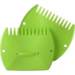 2x Bladgrijpers/harken voor aan handen 37 cm - Harken