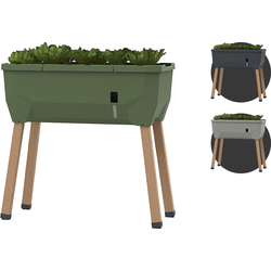 Gusta Garden - Sammy Salad - Slimme kruidenpot met 15 L watertank - Kweekbak - Plantentoren - Donkergroen