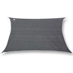 hanSe® Schaduwdoek Rechthoek Waterafstotend 2,5x3,5 m Zonnedoek Grijs
