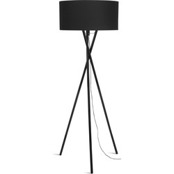 Vloerlamp Hampton - Zwart/Zwart - 65x65x180cm