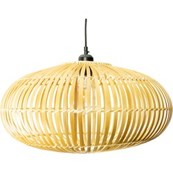 Groenovatie Bamboe Hanglamp, Handgemaakt, Naturel, ⌀50 cm