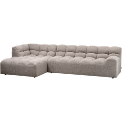 WOOOD Allure Chaise Longue Links - Polyester - Klei - 79x324x165