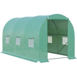 4goodz Tunnelserre Kweekkas 395x195x190 cm - Gaasplastic met Raam