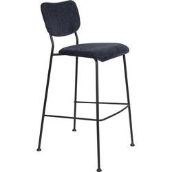 Zuiver Benson Barkruk 75,5 cm Donkerblauw - Set van 2