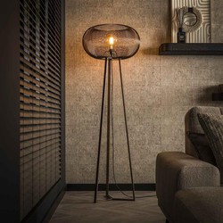 Hoyz Collection - Vloerlamp 3-poot Copper Twist - Koperkleurig