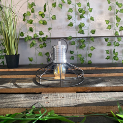 Industriële Hanglamp - Anne Light & Home - Metaal - Industrieel - E27 - L: 23cm - Voor Binnen - Woonkamer - Eetkamer - Zwart
