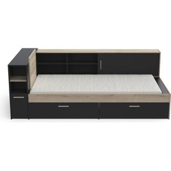 Bed met opbergruimte in 90x190/200 cm - L119,2 cm