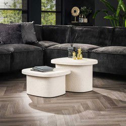 Hoyz Collection - Salontafel Set van 2 - Stone Organic - Marmer Composiet