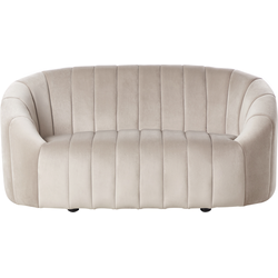 MALUNG - Tweezitsbank - Beige - Fluweel