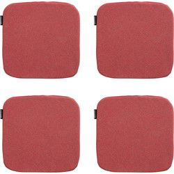 Madison -  Zitkussen Manchester red - Ca. 40x40 cm - Set van 4