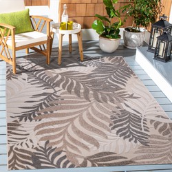 Tapijtenloods Binnen en Buiten Vloerkleed Floral Outdoor Laagpolig Tapijt Creme- 160x230 CM