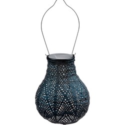 Solar lampion bulb ikat 16 cm petrol - Lumiz