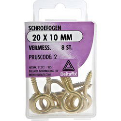 Schroefoog 20x10mm vermess 8st