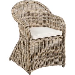 Beliani SUSUA II - Fauteuil-Beige-Rotan