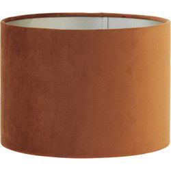 Light & Living - kap - Velours - oranje - textiel - Ø 20cm - E27 - 2220049