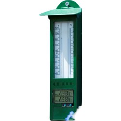 Min-max thermometer kunststof digitaal 24x9,5x2,5cm