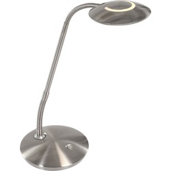 Bureaulamp dimbaar met warm of wit licht Steinhauer Zenith LED Staal