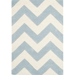 Safavieh Contemporary Indoor Hand Tufted Area Rug, Chatham Collection, CHT715, in Blue & Ivory, 61 X 91 cm