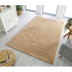 Modern Wollen vloerkleed - Lino Leaf Beige - 160 X 230 CM