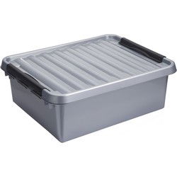 Sunware opbergbox - grijs - 25L - 50 x 40 x 18 cm - Opbergbox