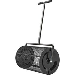 Compostverspreider 75L voor Gazon en Tuin met T-Handgreep - Zwart