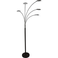 Mexlite - vloerlamp - Synna - zwart - metaal - LED - 1327ZW