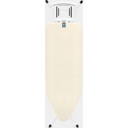 Strijkplank C, 124x45 cm, solide strijkerhouder - Ecru