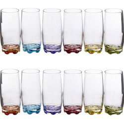 Secret de Gourmet Drinkglazen - 12x stuks - waterglazen - 380 ml - Drinkglazen