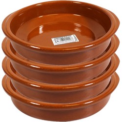 Set van 6x stuks tapas bakjes/schaaltjes Alicante met handvatten 18 cm - Snack en tapasschalen