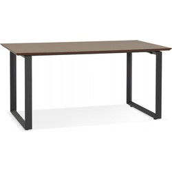 Groot recht directiebureau GIMINI 180x90x755 cm Bruin
