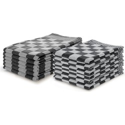 Eleganzzz Theedoeken & Keukendoeken Set Blok - zwart - set van 12