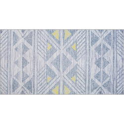 KARGI - Laagpolig vloerkleed - Lichtgrijs - 80 x 150 cm - Polyester