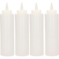 Sausflessen/doseerflessen 400 ML 4 stuks - Maatbekers