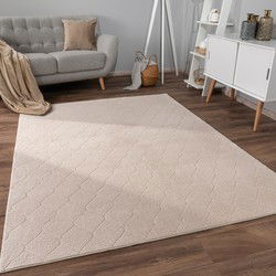 Laagpolig Vloerkleed Lely - Barok - Beige - 240x340 cm