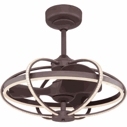 Globo Plafondventilator Liona met verlichting – Ø106cm- 3 snelheden - met Afstandsbediening – LED – Met lamp – Nature brown