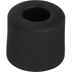 Deltafix Deurbuffer - deurstopper - zwart - rubber - 30 x 25 mm - Deurstoppers