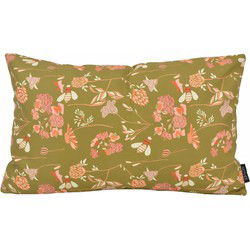 Sierkussen Mae Bloom Groen - Outdoor | 30 x 50 cm | Katoen