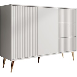 Meubella Dressoir Winq - Wit - 135 cm