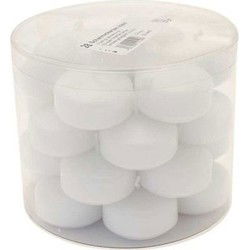 Enlightening Candles Drijfkaarsen - 28x - wit - ca 4 branduren - Drijfkaarsen