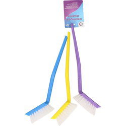 6x stuks Stevige afwasborstels met haakje gekleurd 23,5 cm - Afwasborstel