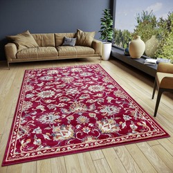 Klassiek vloerkleed - Caracci Rood / Multi - 80 X 240 CM