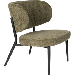 Housecraft Living Sanne Loungestoel/ Fauteuil Groen Grijs