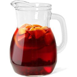 Bormioli Rocco sapkan/waterkan/karaf - 1x - 1000 ml - transparant - Waterkannen