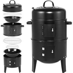 BBQ Rookoven Rondgrill Zwart Roken/Grillen
