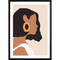 Abstract Girl Art Poster (50x70cm)