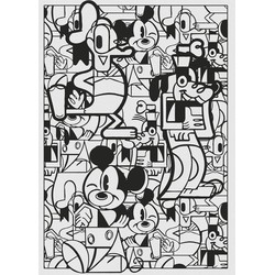 Komar fotobehang Mickey Mouse zwart wit - 200 x 280 cm - 610752