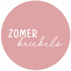 Label2X Muurcirkel zomerkriebels roze Ø 20 cm / Forex - Ø 20 cm